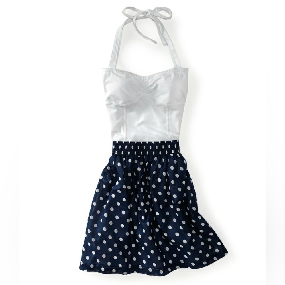 Halter Dress with Polka Dots